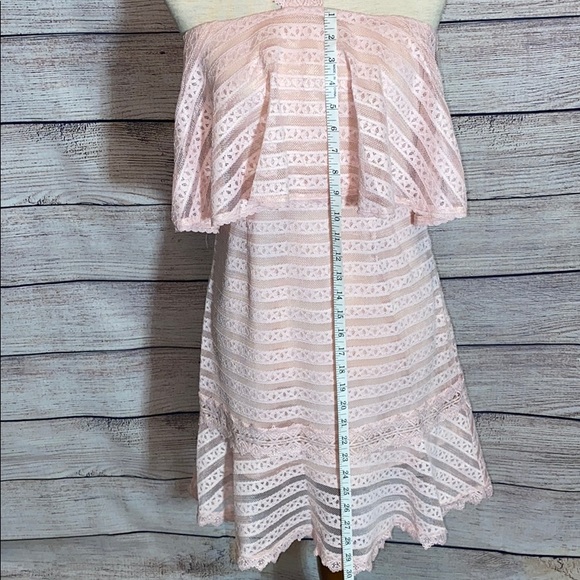 FOXIEDOX WOWEN’S LUCY LACE DRESS IN BLUSH SIZE SMALL - Picture 4 of 7